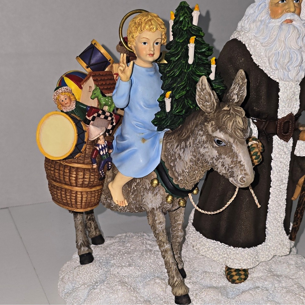 Pipka Memories of Christmas St. Nicholas Christkind LE Resin Figurine 10" 2000